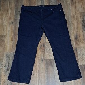 Michael Kors Dark Colored Wide-Leg Jeans Size 24W